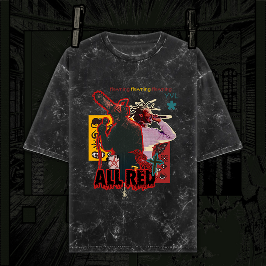 Chainsaw Boi | Acidwashed Oversized Tshirt