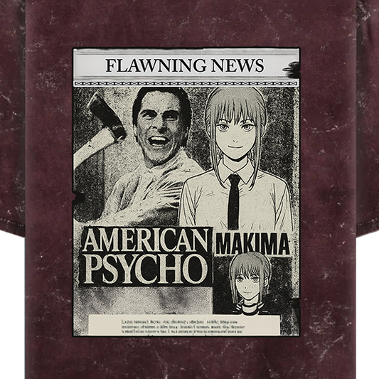 Wasian Psycho | Acidwashed Oversized Tshirt