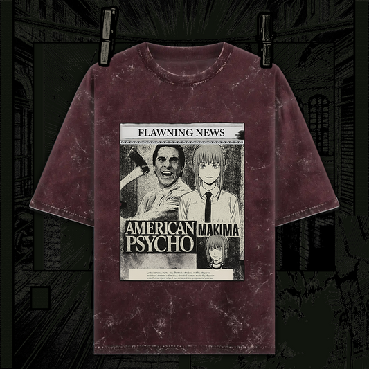 Wasian Psycho | Acidwashed Oversized Tshirt