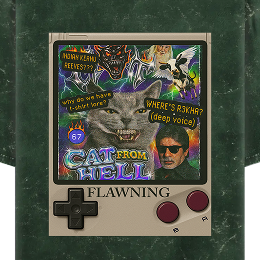 Neko chan x Bach chan | Acidwashed Oversized Tshirt